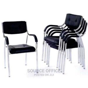 contemporary leather office visitor chair