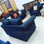 contemporary living room sofa rounded