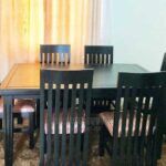 contemporary mahogany seating