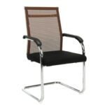 durable cantilever visitor chair mesh