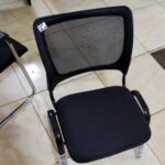 durable chrome cantilever chair