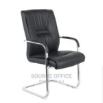 efficient leather office guest chair