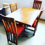 elegant compact chair table