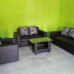 elegant family sofa feather cushions