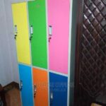 elegant grey metal cabinet