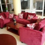 elegant home sofa walnut accents