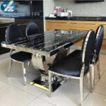 elegant marble top dining set