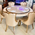 elegant six chair dining set