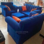 elegant teal blue sofa set