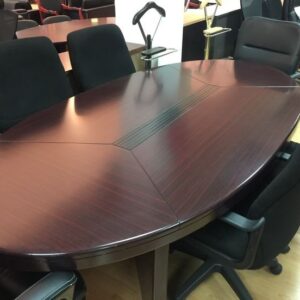 executive 4 person meeting table oak