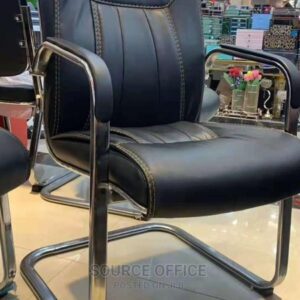 executive style leather guest chair wide seat