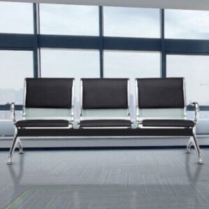 fast moving 5 seat airport bench