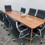 functional conference table setup