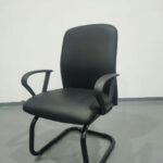 heavy duty leather chair cantilever base