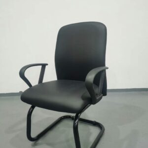heavy duty leather chair cantilever base