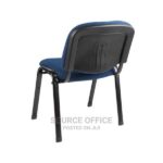 heavy duty leather guest chair steel base