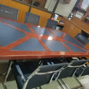 long meeting table walnut