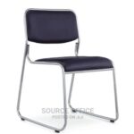 luxurious brown leather guest chair