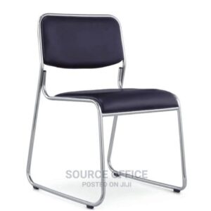 luxurious brown leather guest chair