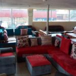 luxury lounge sofa deep cushions