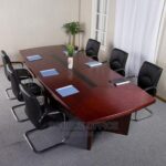modern custom finish meeting table