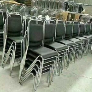modern leather reception chair metal legs