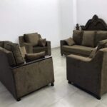 modern lounge sofa rounded