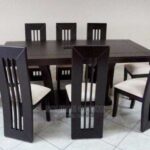 modern neutral dining room