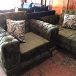 modern upholstered sofa rounded corners