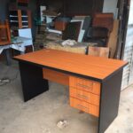 modern writing desk workspace