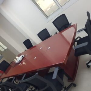 oak finish office conference table