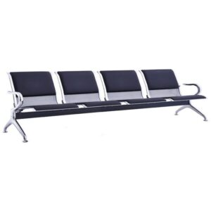 office ready 4 seat steel bench