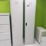 organized metal storage unit