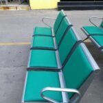powder coated 4 seat bench