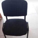 premium feel leather visitor chair