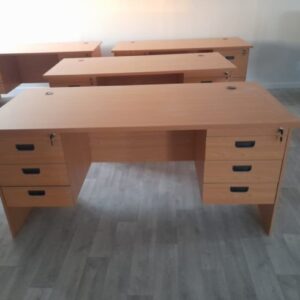 premium mdf study desk three drawers