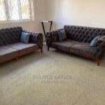 premium teal blue sofa slim legs