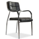 pro grade leather visitor chair