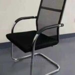 professional visitor chair chrome base