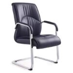 refined leather conference visitor chair
