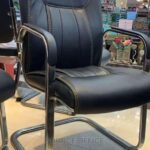 relaxed leather reception chair comfort