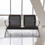 single airport bench chrome finish