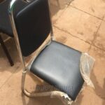 smart leather visitor chair front desk