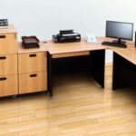space efficient office workstation storage