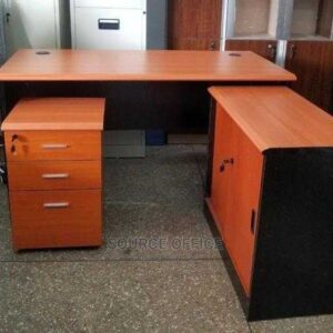 space efficient study desk cabinet