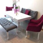 spacious marble family table