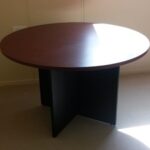 spacious meeting table sturdy frame