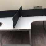 spacious shared workstation