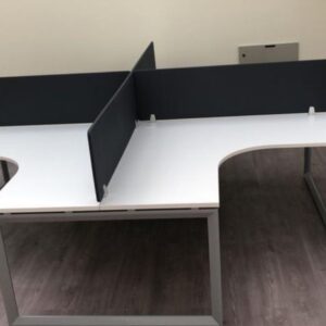 spacious shared workstation