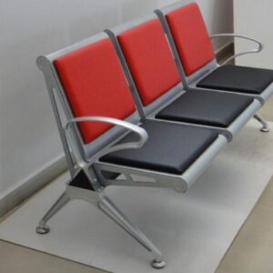 welded 3 seat steel bench